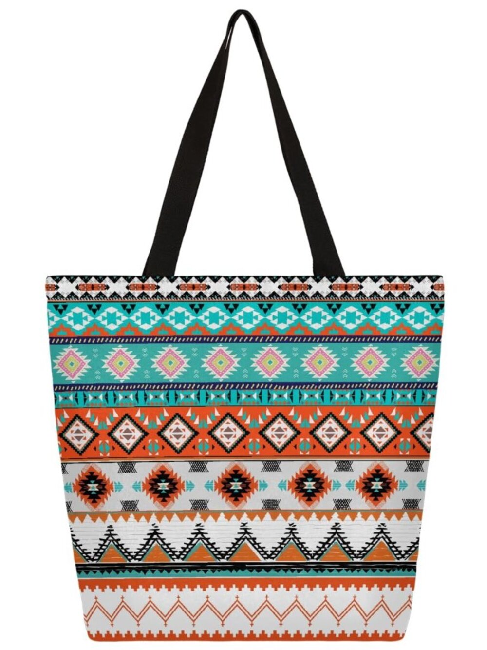 Canvas Tote Bag With Zipper for Women Large Casual Shopping Grocery Shoulder